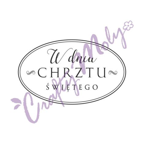 Stempel gumowy Crafty Moly W dniu Chrztu Świętego